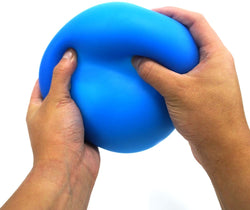 Gosu Toys Jumbo Stress Dough Ball (2 Pack) Giant Stress Ball Super Stretchy Anxiety Stress Relief Toy Green, Blue Over 5 Inch Diameter