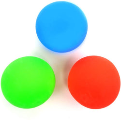 3 Pack Stress Dough Ball Soft Stretchy Stress Ball Toy for Kids Squeeze and Pull for Adult Anxiety Hand Therapy Relaxing Non Toxic Sensory Fidget Squishy Doh Splat Action in Green, Orange, Blue