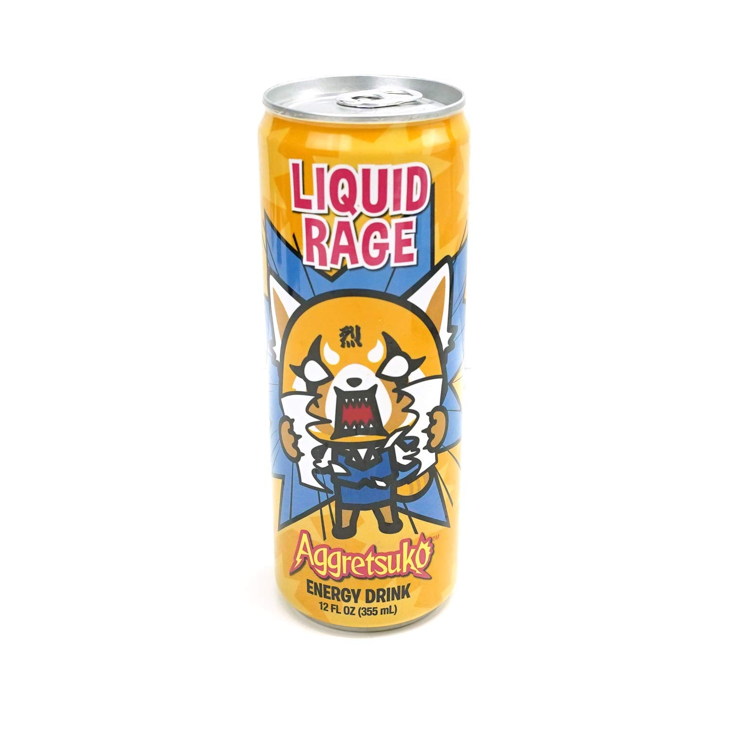 Aggretsuko Liquid Rage Energy Drink 12 FL OZ (355mL) Can (2 Pack) With ...