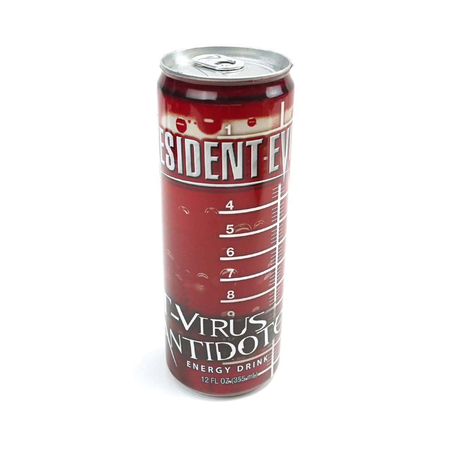 Resident Evil T Virus Antidote Energy Drink 12 FL OZ (355mL) (2 Pack) Can With 2 GosuToys Stickers