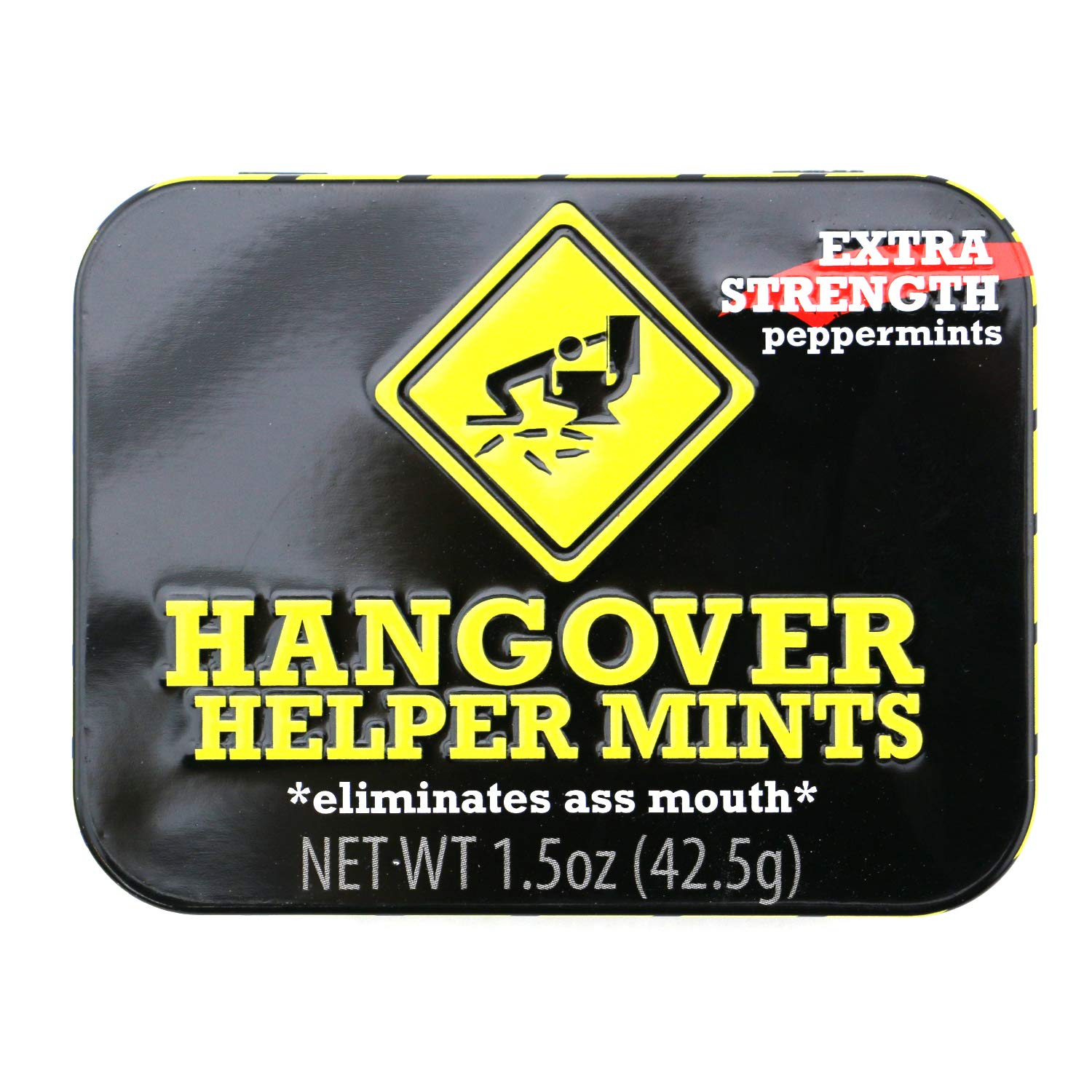 Hangover Helper Mints Fun Party Gag Tin (2 pack) Extra Strength Peppermints Candy Gift Stuffer with 2 GosuToys Stickers