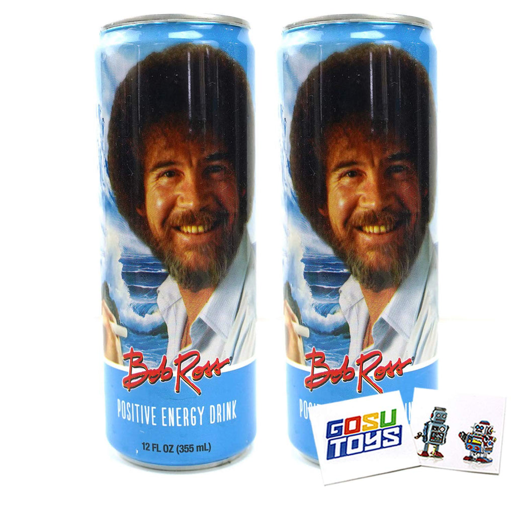 Bob Ross Positive Energy Drink: Happy little energy drink.