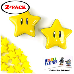 Nintendo Super Mario Bros Super Star Candies (2 Pack) with 2 GosuToys Stickers