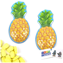 Aloha Candies Pineapple Flavor Candy (2 Pack) with 2 GosuToys Stickers