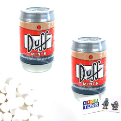 The Simpsons Duff Mints Peppermint Duff Can Shaped Tin (2 Pack) with 2 GosuToys Stickers