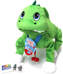 Peppy Pets Walk Your Plush Dinosaur with 2 GosuToys Stickers