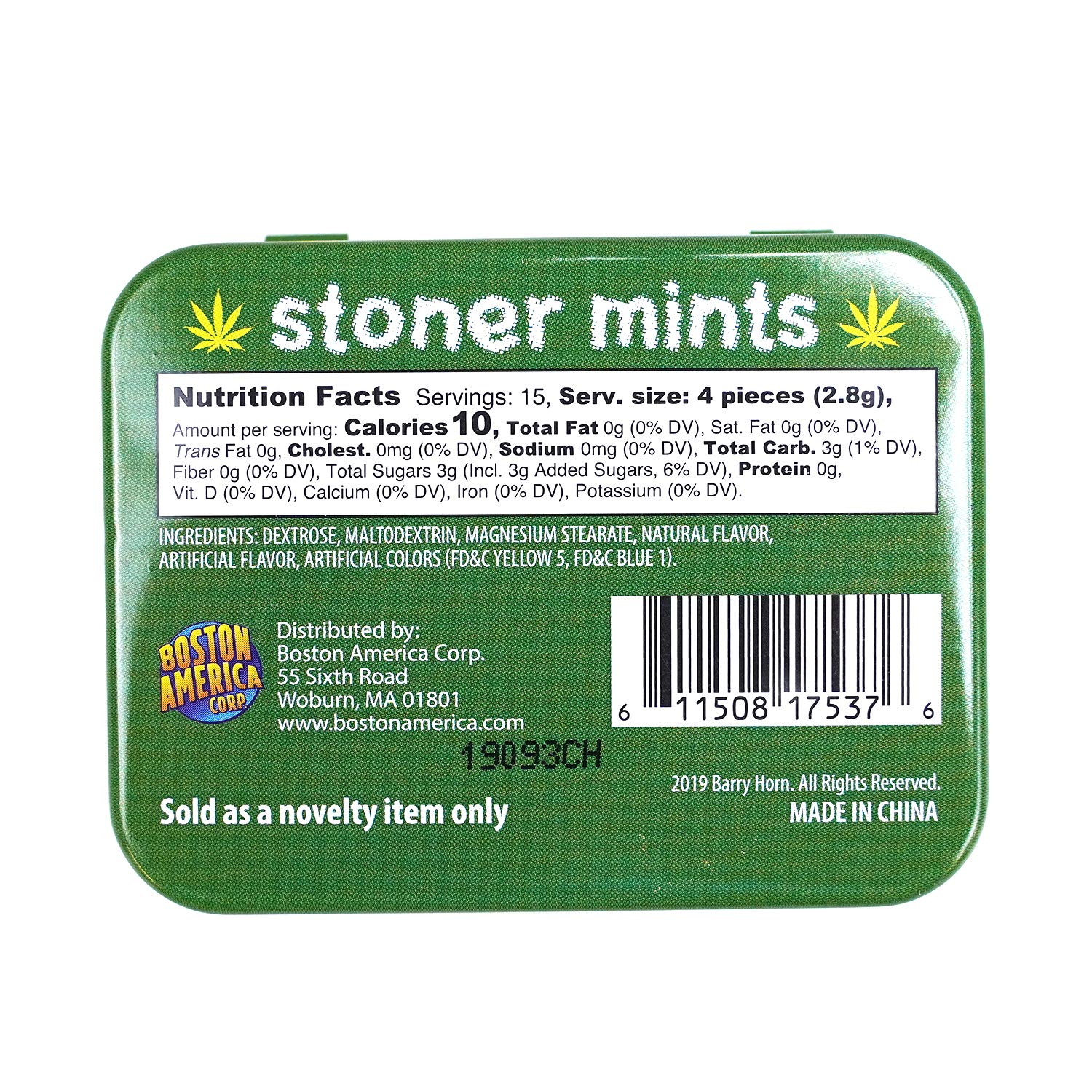 Stoner Mints Leaf Shaped Peppermints (2 Pack) with 2 GosuToys Stickers