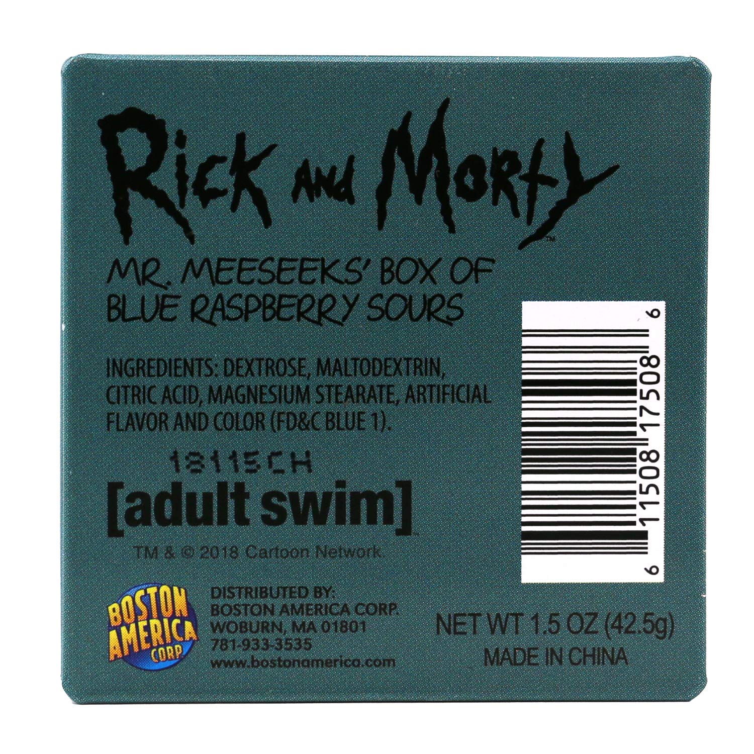 Rick and Morty Mr. Meeseeks Raspberry Candy Box (2 Pack) with 2 GosuToys Stickers
